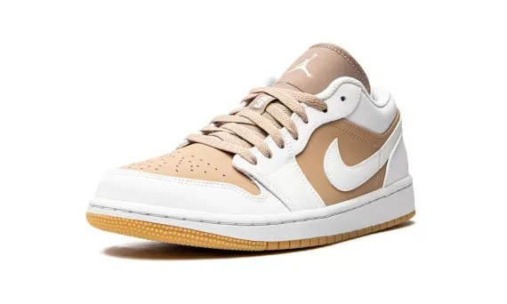 Be Trendy with Air Jordan 1 Low Hemp/White for Women - Get Yours Today!