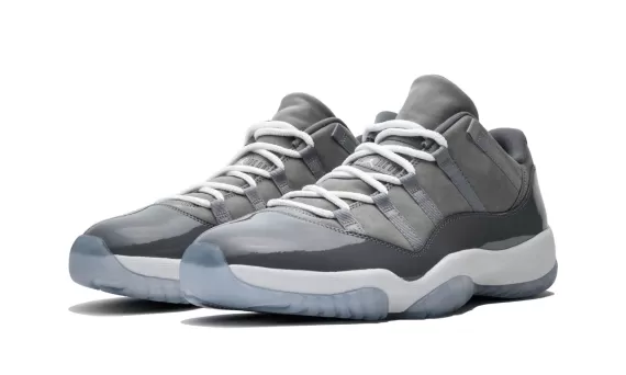 Get the Men's Air Jordan 11 Retro Low - Cool Grey for a fresh look.