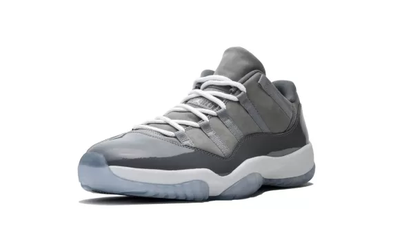 Look stylish with the Men's Air Jordan 11 Retro Low - Cool Grey.