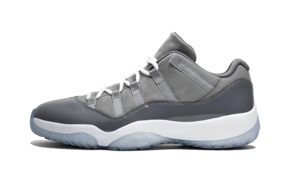 Buy the Men's Air Jordan 11 Retro Low - Cool Grey for a stylish look.