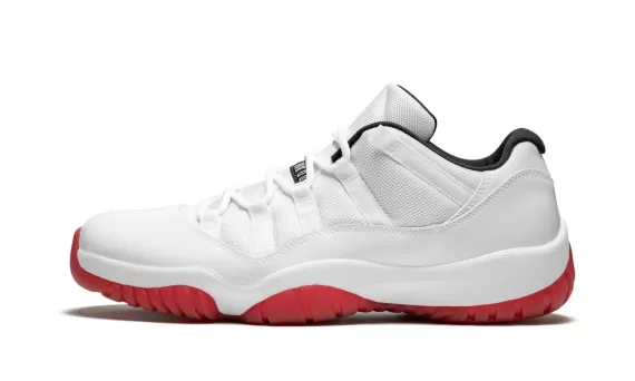 Get a Stylish Look with Air Jordan 11 Retro Low - White/Varsity Red for Men's