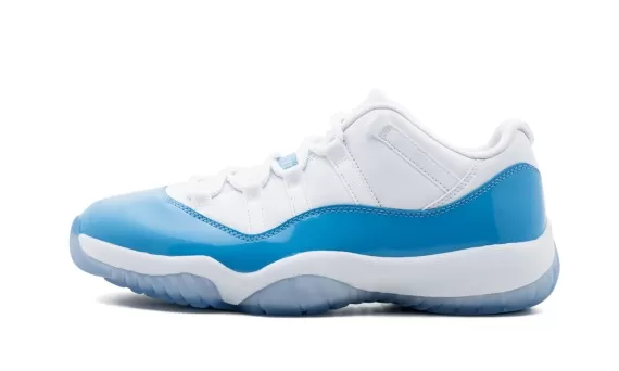 Shop Air Jordan 11 Retro Low - UNC White/University Blue Womens Shoes On Sale