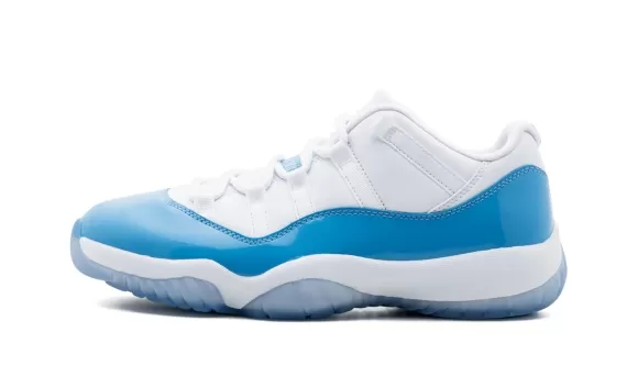 Air Jordan 11 Retro Low - UNC White/University Blue Men's Sale Discount