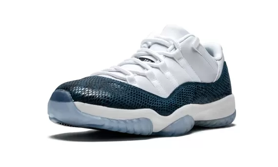 Enjoy Savings on the Stylish Air Jordan11 Retro Low LE - Blue Snakeskin For Women's Today!