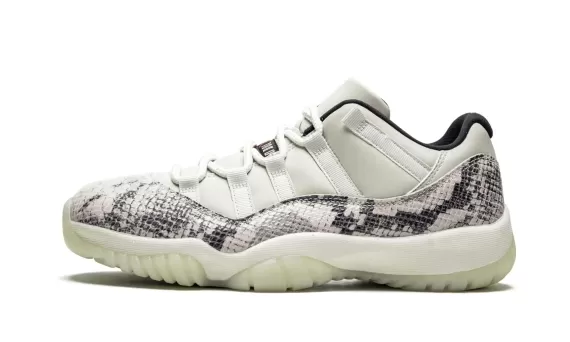 Air Jordan 11 Retro Low Snakeskin Light Bone - Men's Sale