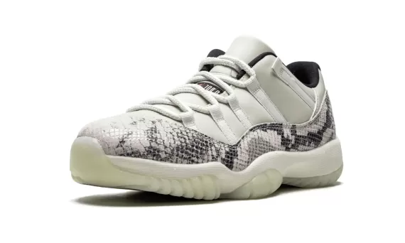 Men's Sneakers - Get the Air Jordan 11 Rertro Low Snakeskin Light Bone Now!