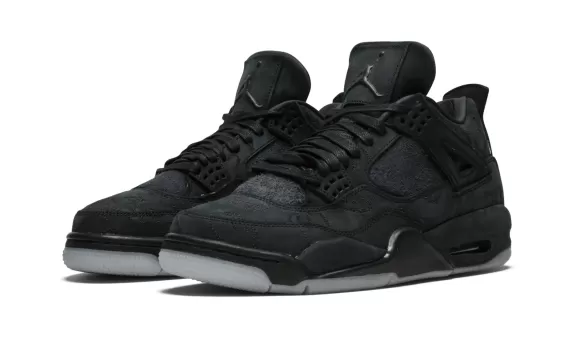 Buy the Stylish Women's Air Jordan 4 Retro Kaws - Black