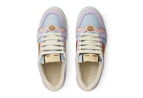 Look fashionable with Gucci Lovelight Screener sneakers - Lilac Purple/multicolour for women's, Get Sale!