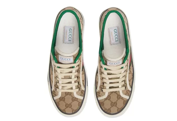 Shop Men's GG Gucci Tennis 1977 Sneakers - Beige/Ebony and Save!