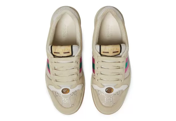 Get a Stylish Look with Gucci Screener Leather Sneakers for Women