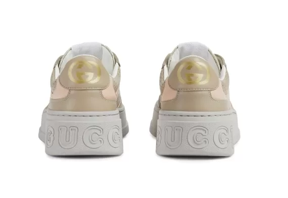 Sneak a Peek at Gucci GG Panelled Low-Top Sneakers - Beige for Women's