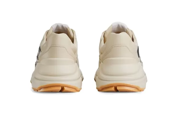 Get Your Men's Gucci Rhyton 25 Low-top Sneakers - Light Beige - On Sale!