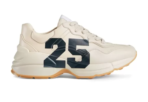 Men's Gucci Rhyton 25 Low-top Sneakers in Light Beige - Shop Now!