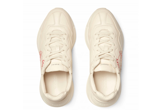 Women's Gucci Rhyton Print Leather Sneaker - Get it Now at Discounted Price