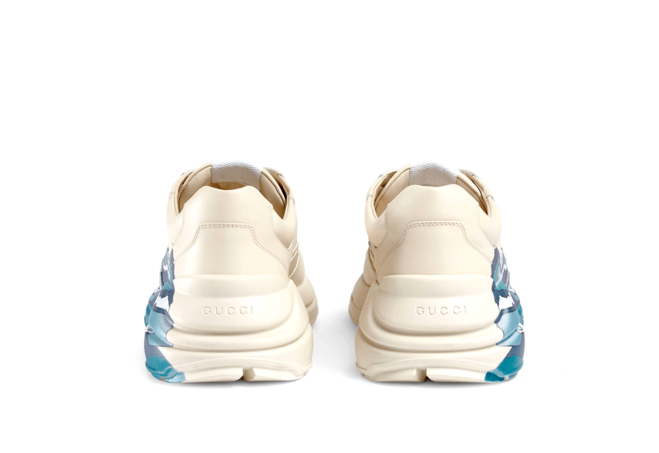 Sneak a Peak at the Men's Gucci Rhyton Leather Sneaker With Wave!