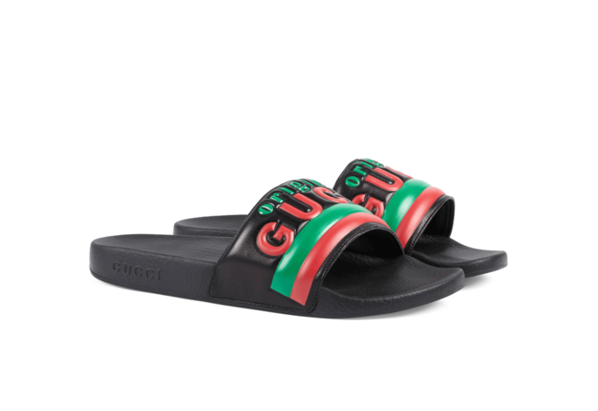 Men's Gucci Slide Sandal Black Sale - Shop Now!