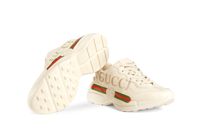 Women's Gucci Rhyton Logo Leather Sneaker - Get Now!