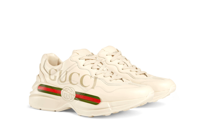 Men's Gucci Rhyton Logo Leather Sneaker - Buy Online