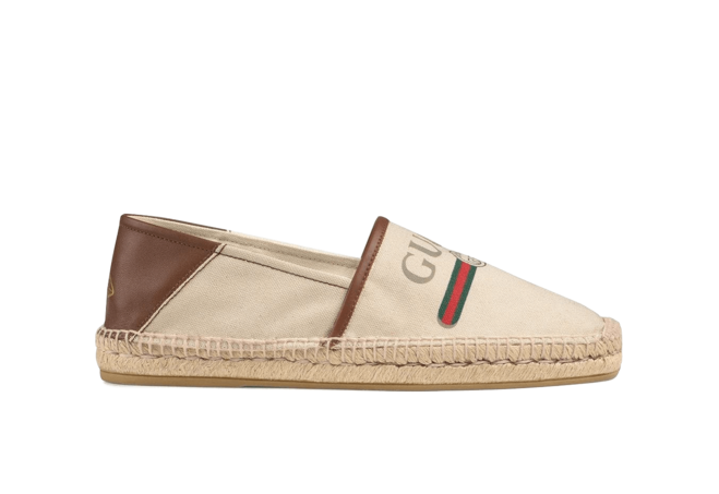 Women's Gucci Logo Canvas Espadrille - Get a Discount Now!