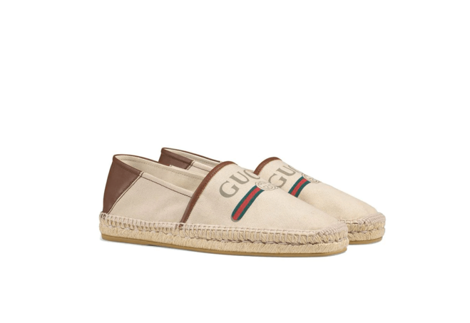 Men's Gucci Logo Canvas Espadrille - Sale Now On!