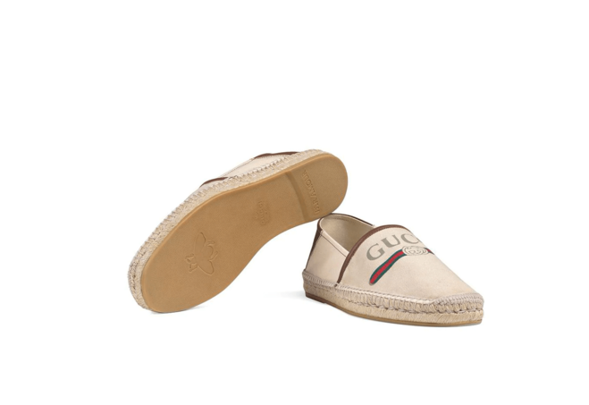 Women's Gucci Logo Canvas Espadrille - Save Now!