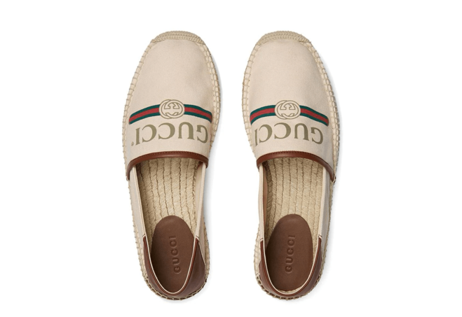 Discounted Gucci Logo Canvas Espadrille for Men's - Shop Now!