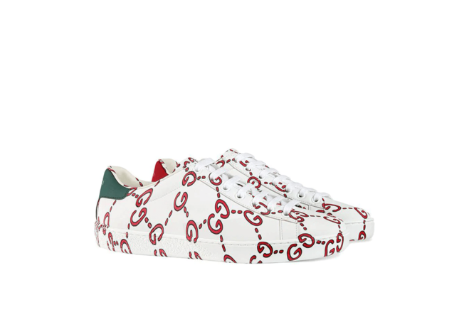 Shop Gucci White GG Logo Ace Sneakers for Men's Now