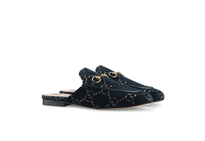 Save on Gucci Princetown GG Velvet Slipper for Men's at Fashion Designer Online Shop