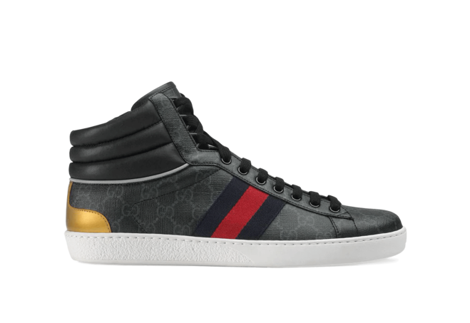 Men's Gucci Black Supreme Canvas High Top Sneaker - Get the Latest Look Now!