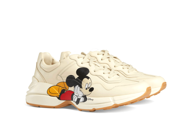 Women's Luxury Sneaker - Disney x Gucci Rhyton - Get Discount Now!