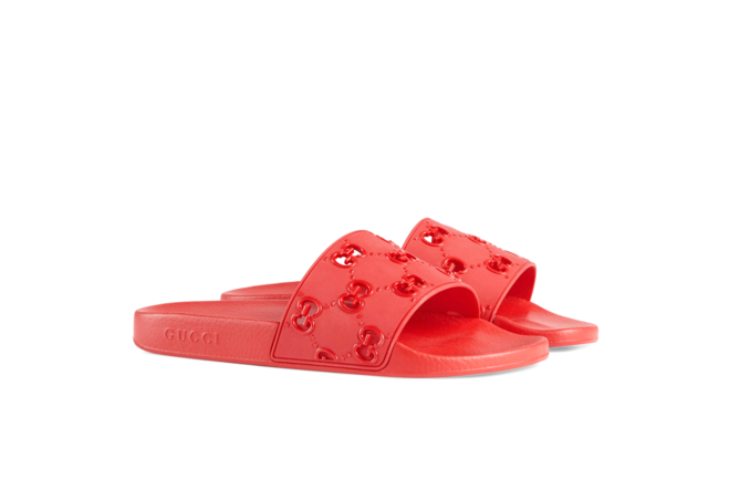 Gucci Rubber GG Slide Sandal