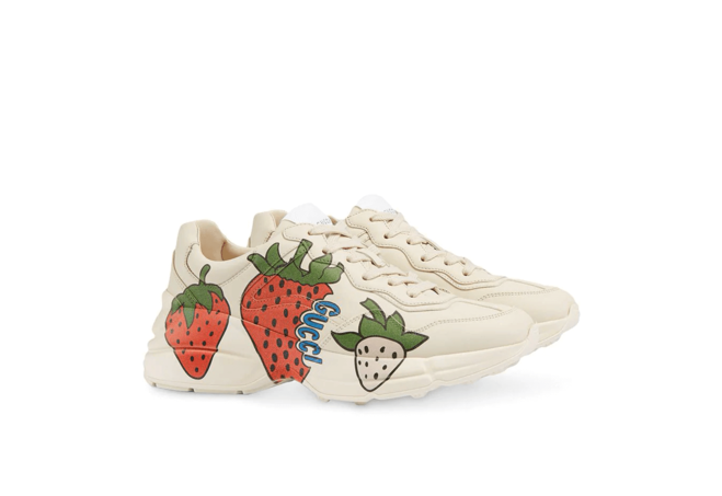 Men's Gucci Rhyton Strawberry Sneakers - Get Yours Now!