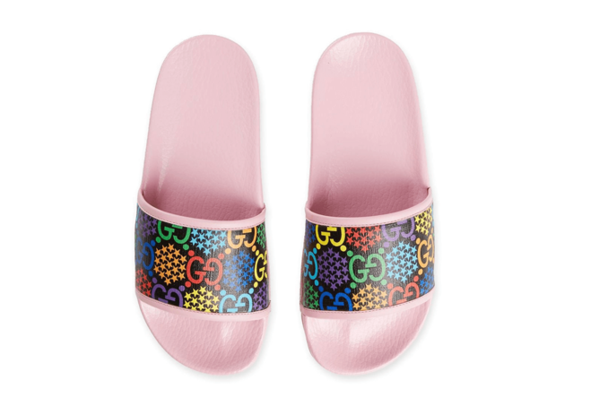 Women's Gucci Psychedelic Slides Sandal Pink - Make a Statement!