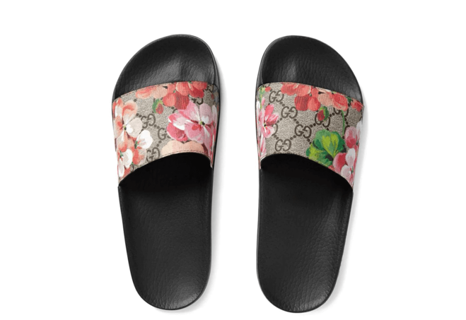 Men's Gucci Blooms Supreme Slide Sandals - Buy Now at Fashion Designer Online Shop!