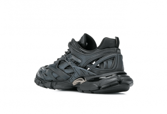 Balenciaga Track.2 Sneaker in Black Neoprene and Rubber