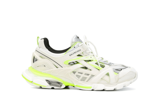 Balenciaga Track.2 Sneaker in White & Neon Yellow Neoprene & Rubber for Men's - Shop Now & Save!