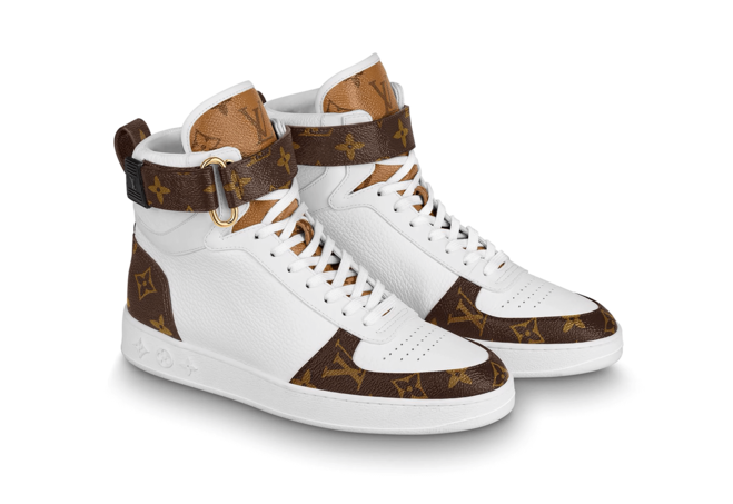 Women's Louis Vuitton Boombox Sneaker Boot White Patent Monogram Canvas - Shop Now