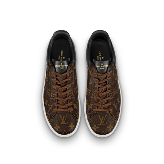 Men's Luxury Footwear: Louis Vuitton Luxembourg Sneaker Monogram Canvas Brown On Sale