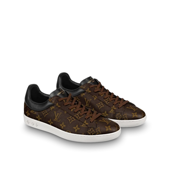 Shop Men's Louis Vuitton Luxembourg Sneaker Monogram Canvas Brown at Discounted Prices