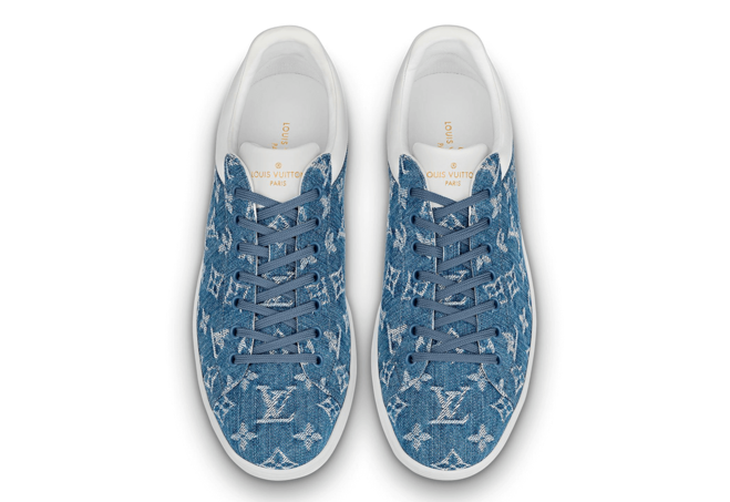 Sale on Louis Vuitton Luxembourg Sneakers for Men - Navy Blue!