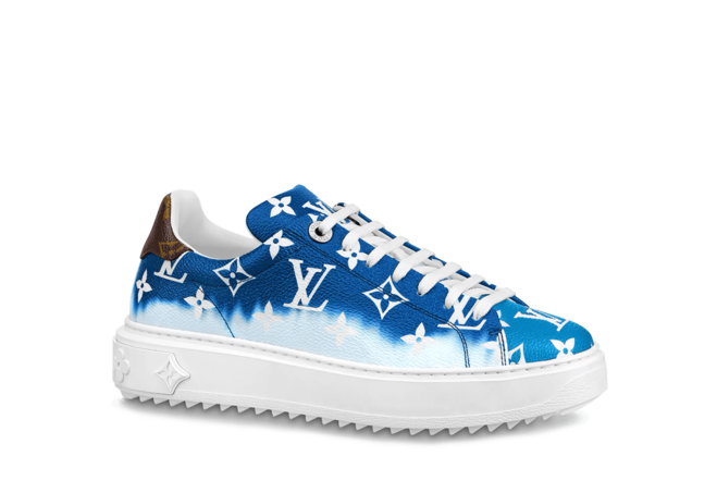 Buy Louis Vuitton Escale Time Out Sneaker Blue Patent Monogram Canvas for Women