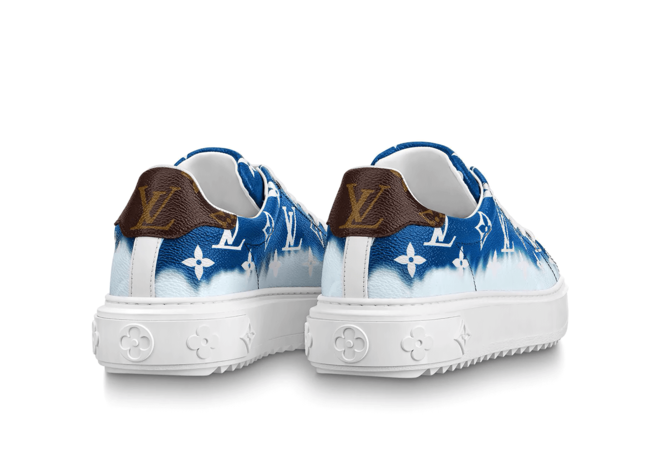 Women's Louis Vuitton Escale Time Out Sneaker Blue Patent Monogram Canvas - Get It Now