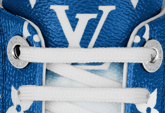 Women's Louis Vuitton Escale Time Out Sneaker Blue Patent Monogram Canvas - Shop Now!