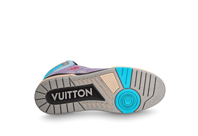 Men's Louis Vuitton Trainer Sneaker Boot Suede Calf Leather Purple - Shop Now!