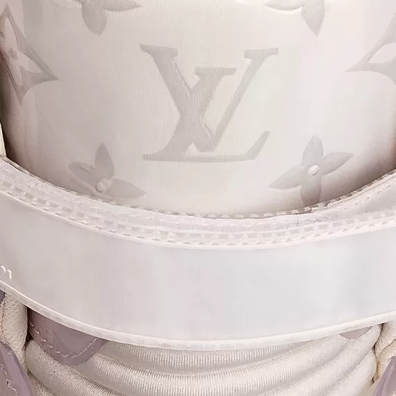 Men's White Louis Vuitton Trainer Sneaker Boot Transparent Material - Buy Now & Get Discount!