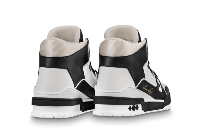 Save On Men's Louis Vuitton Calf Leather Trainer Sneaker - Black