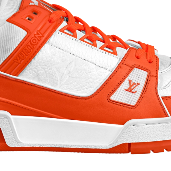 Online Fashion Shop Offering Discounted Louis Vuitton Trail Sneaker Orange for Men's