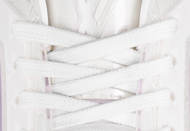 Discount on Men's Louis Vuitton Trainer Sneaker Transparent Material White