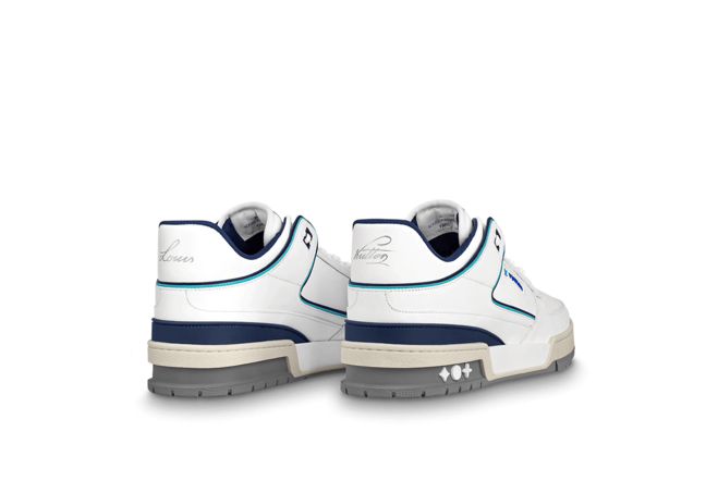 Shop the Latest Men's Louis Vuitton Trainer Sneaker White Blue