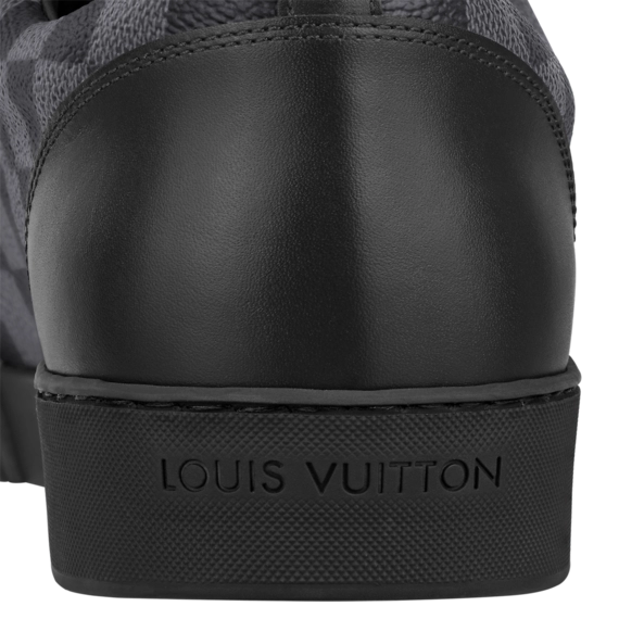Shop Men's Designer Shoes - Get the Louis Vuitton Match Up Sneaker Graphite Damier Coated Canvas at a Discount!